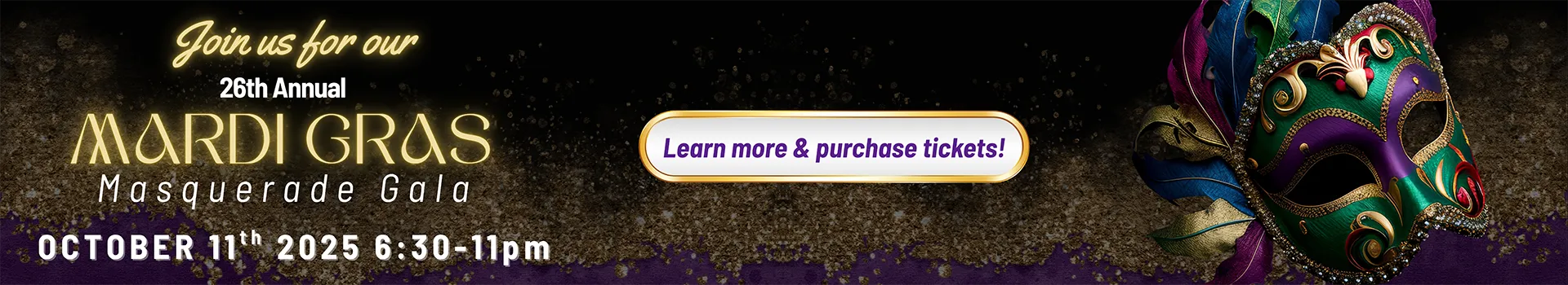 Mardis Gras Gala Banner